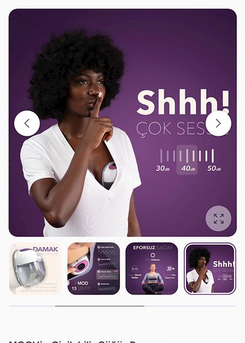 Mor Giyilebilir Göğüs Pompası - Mochi - Görsel 19