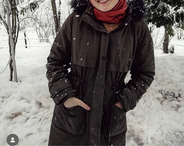 s Beden haki Renk Haki Parka Mont