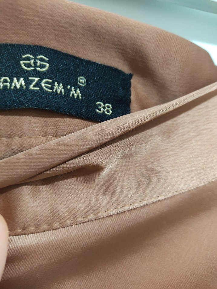 Uzun Salaş Saten Etek - Görsel 3