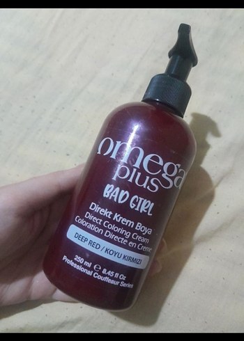 BADGIRL Omega Plus Koyu Kırmızı Krem Saç Boyası