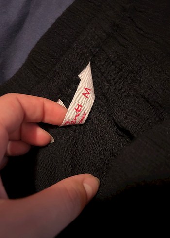m Beden Nakışlı Siyah Bohem Kadın Mini Şort