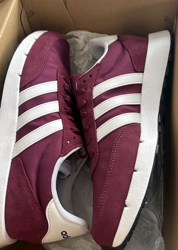 Adidas Bordo Suet Adidas Spor Ayakkabi