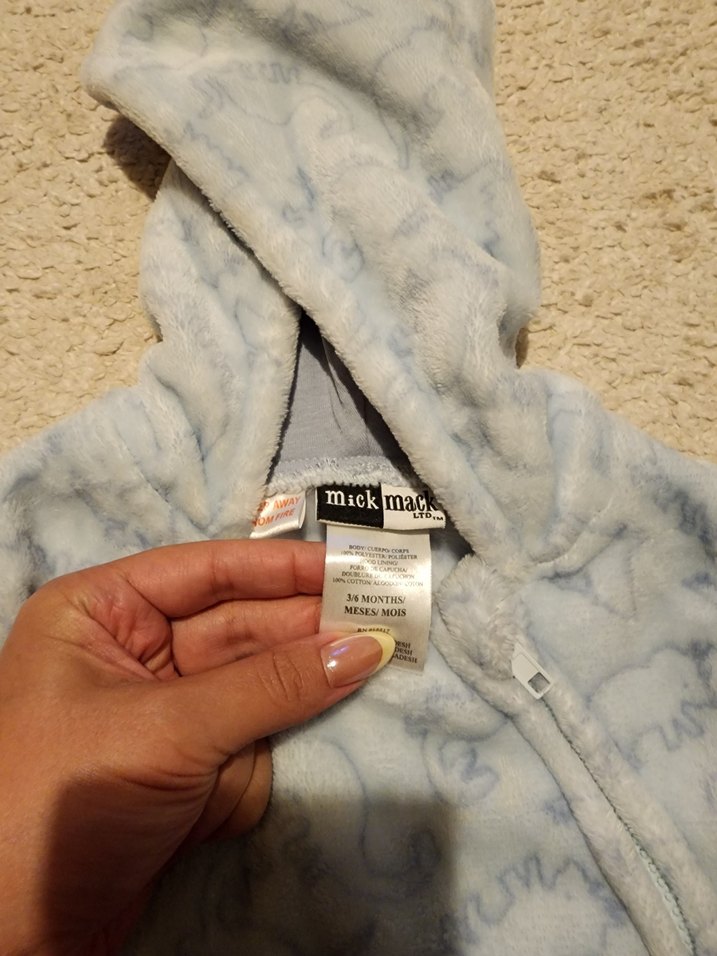 Mavi Peluş Tulum - Görsel 3