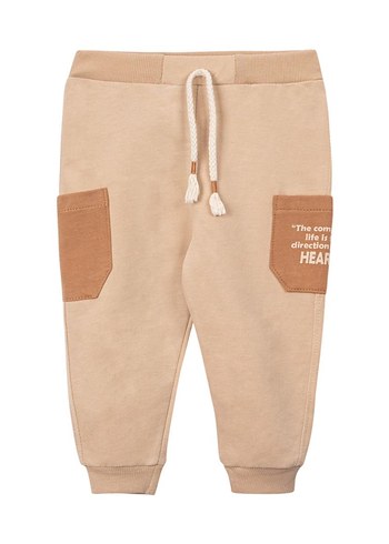 9 Ay Beden camel Renk K&K 9-12 Ay 2li Eşofman Takımı