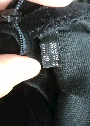 38 Beden boncuk Detaylı Siyah Vintage Midi Elbise