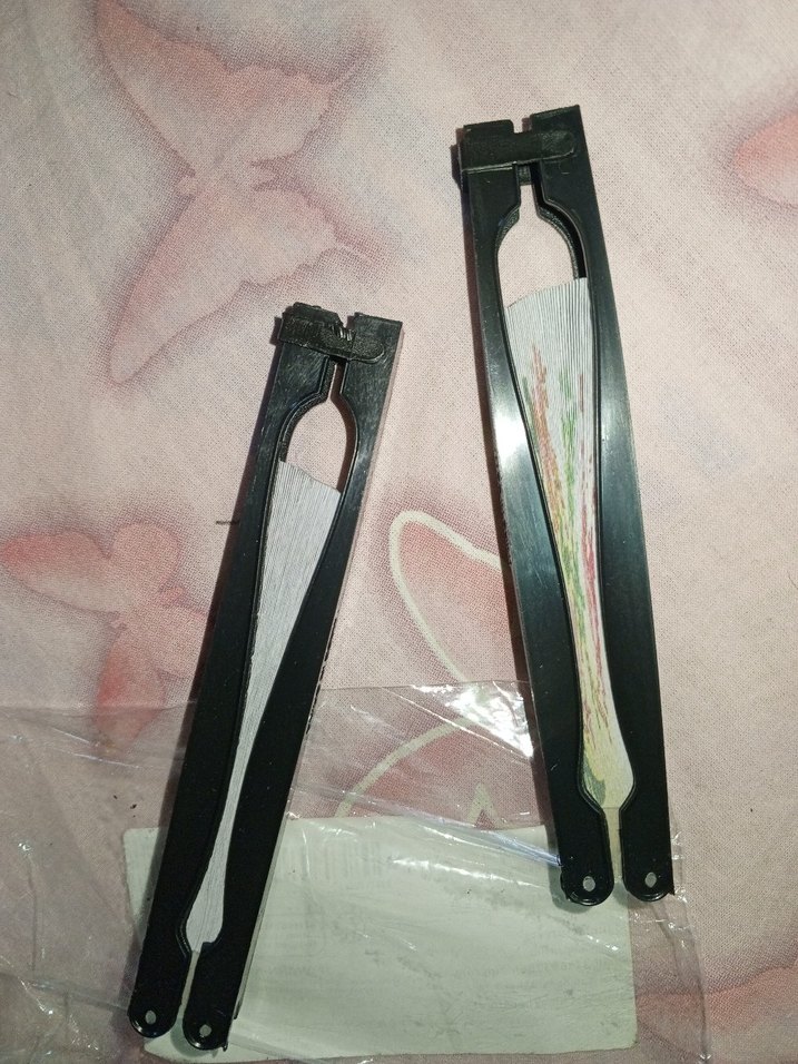 Çiçek Desenli Katlanabilir Yelpaze - Görsel 3