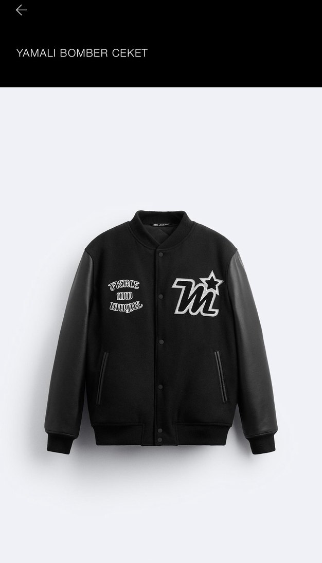 Orijinal Zara Bomber Ceket XL.1 kere kullandım sadece.Sıfır gibi - Görsel 3