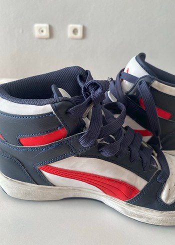 Mavi Spor Ayakkabı Velcro Detaylı - Görsel 4