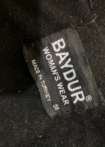 Siyah Çift Düğmeli Kaban - Görsel 8