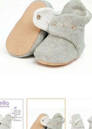 Gri Erkek Çocuk panduf - Görsel 2