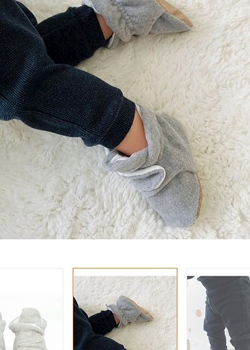 Gri Erkek Çocuk panduf - Görsel 3