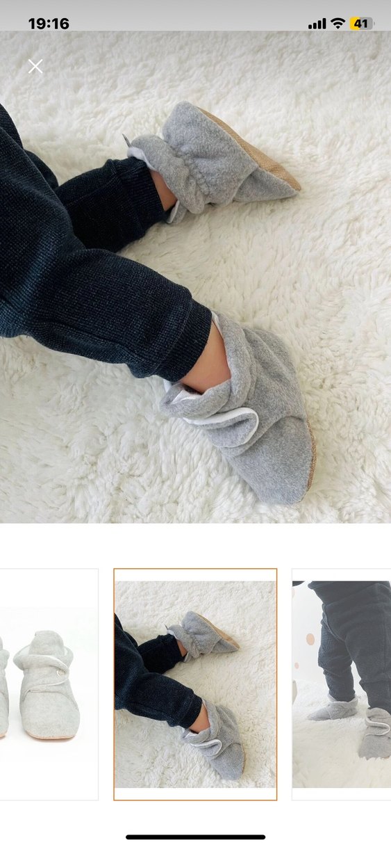 Gri Erkek Çocuk panduf - Görsel 3