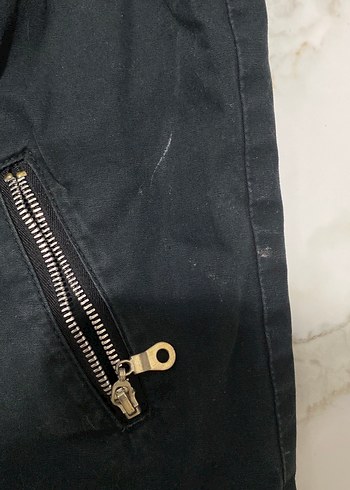 s Beden Siyah Kadın Biker Kot Ceket