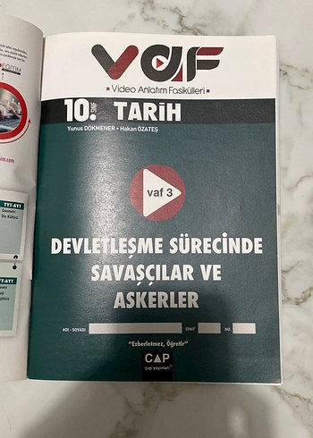 Video Anlatım Fasikülleri 10. Sınıf Tarih - Görsel 4