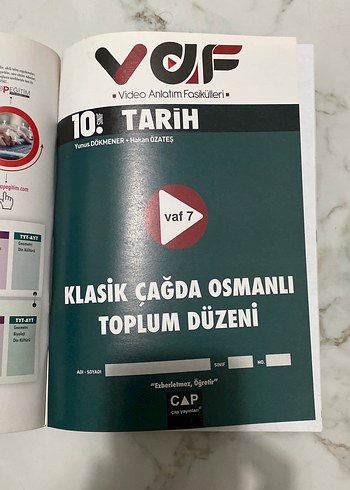 Video Anlatım Fasikülleri 10. Sınıf Tarih - Görsel 8