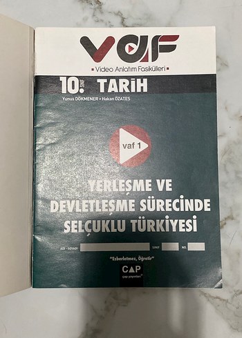 Video Anlatım Fasikülleri 10. Sınıf Tarih - Görsel 2