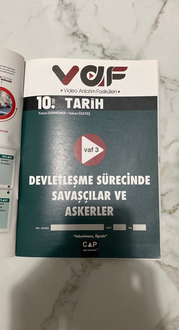 Video Anlatım Fasikülleri 10. Sınıf Tarih - Görsel 4