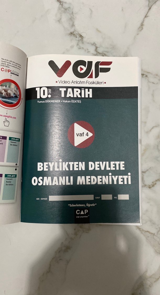 Video Anlatım Fasikülleri 10. Sınıf Tarih - Görsel 5