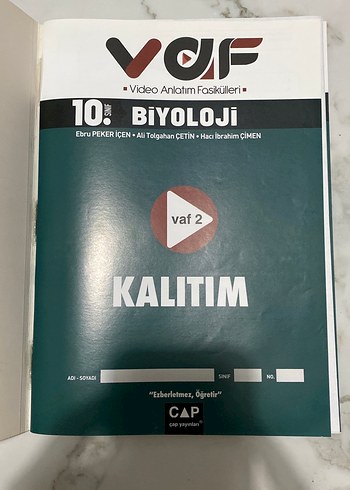 10. Sınıf Biyoloji Video Anlatım Fasikülleri - Görsel 2