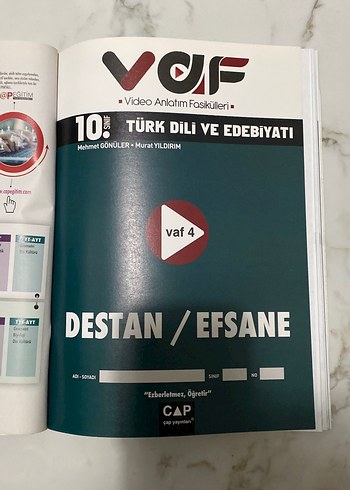 10. Sınıf Türk Dili ve Edebiyatı Video Anlatım Fasikülleri - Görsel 4