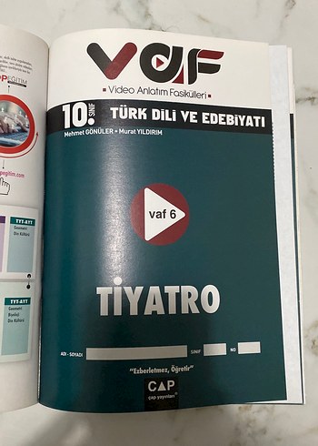 10. Sınıf Türk Dili ve Edebiyatı Video Anlatım Fasikülleri - Görsel 6