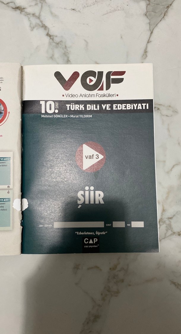 10. Sınıf Türk Dili ve Edebiyatı Video Anlatım Fasikülleri - Görsel 3