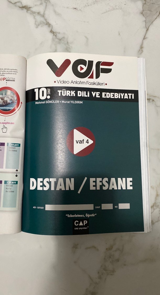 10. Sınıf Türk Dili ve Edebiyatı Video Anlatım Fasikülleri - Görsel 4