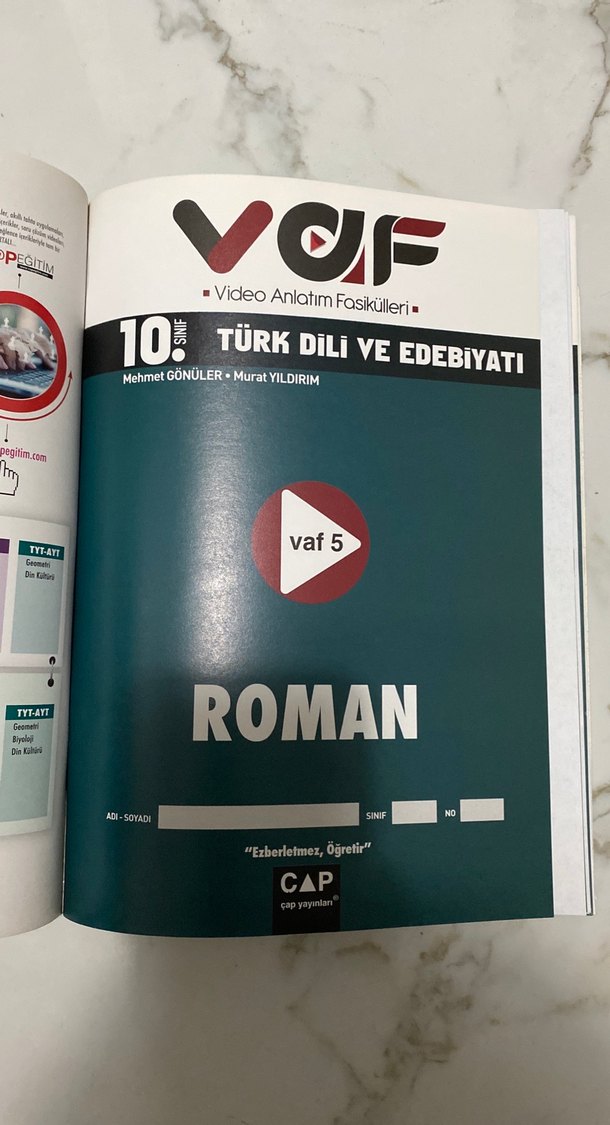 10. Sınıf Türk Dili ve Edebiyatı Video Anlatım Fasikülleri - Görsel 5