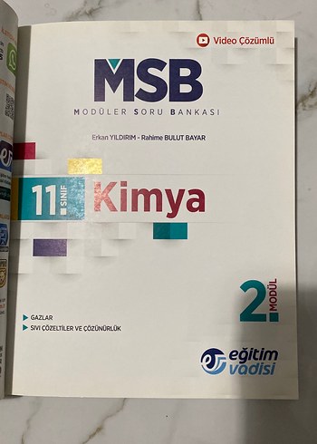 11. Sınıf Kimya Modüler Soru Bankası - Görsel 4