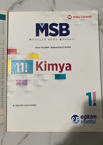 11. Sınıf Kimya Modüler Soru Bankası - Görsel 3