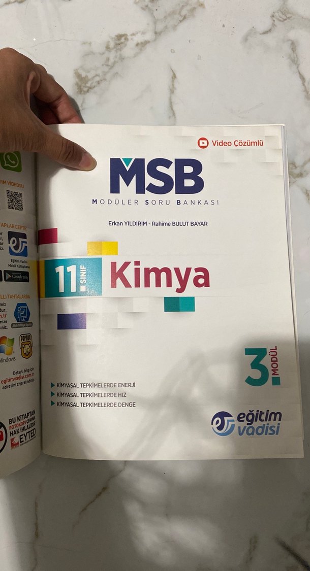 11. Sınıf Kimya Modüler Soru Bankası - Görsel 5