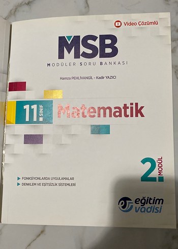 MSB 11. Sınıf Matematik Soru Bankası - Görsel 4