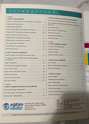 MSB 11. Sınıf Matematik Soru Bankası - Görsel 2