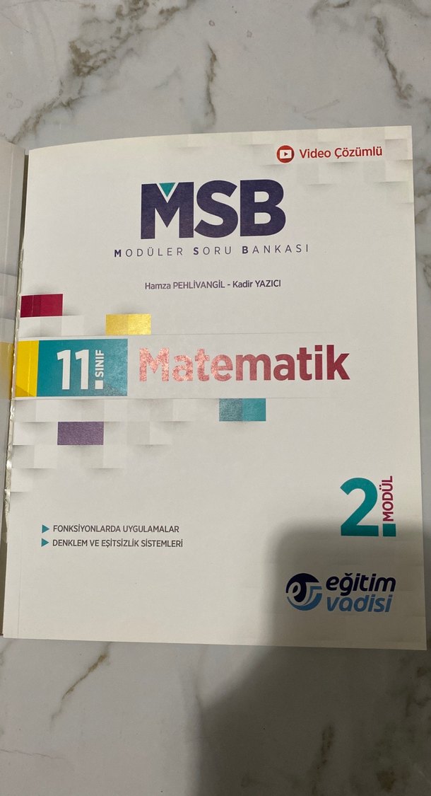 MSB 11. Sınıf Matematik Soru Bankası - Görsel 4