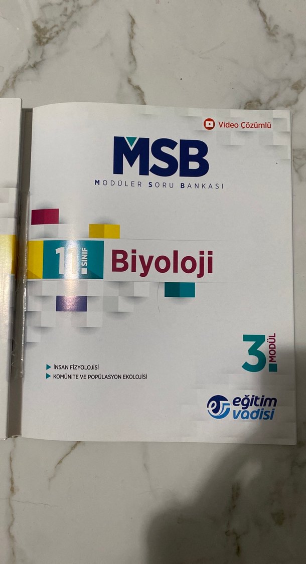 MSB 11. Sınıf Biyoloji Modüler Soru Bankası - Görsel 5