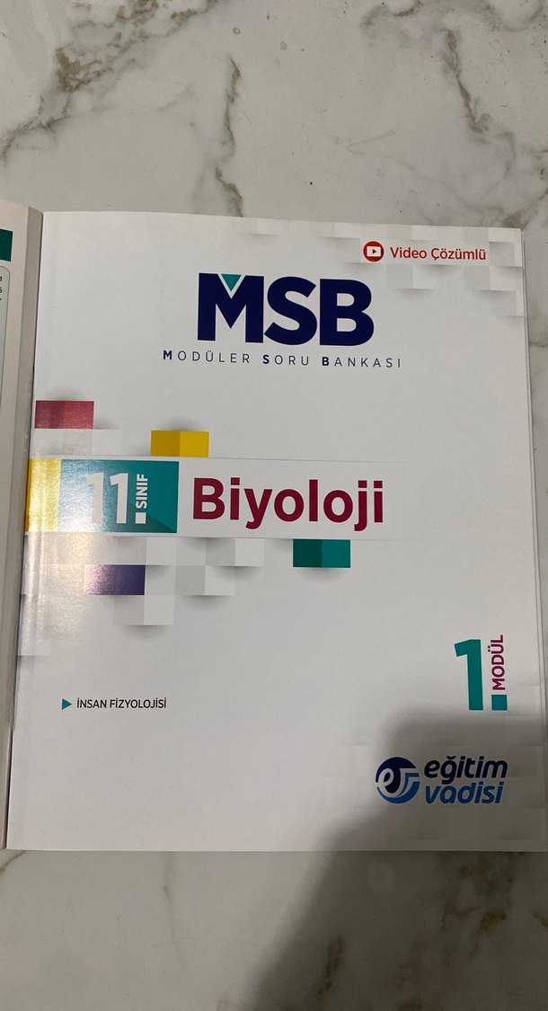 MSB 11. Sınıf Biyoloji Modüler Soru Bankası - Görsel 3