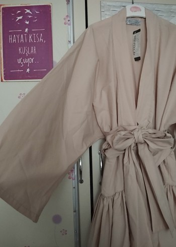 Diğer Bej Uzun Salaş Kadın kimono yeni etiketli