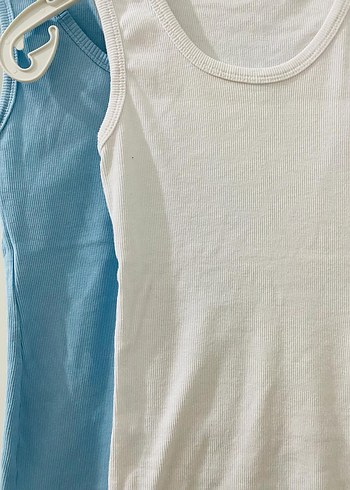 Beyaz-Mavi Atlet - Görsel 2