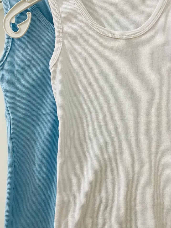 Beyaz-Mavi Atlet - Görsel 2