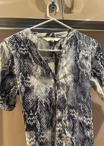 Yılan Desenli kısa Elbise - Görsel 3