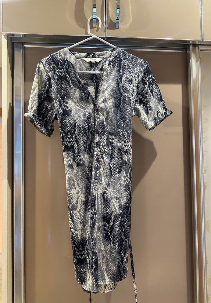 Yılan Desenli kısa Elbise - Görsel 2