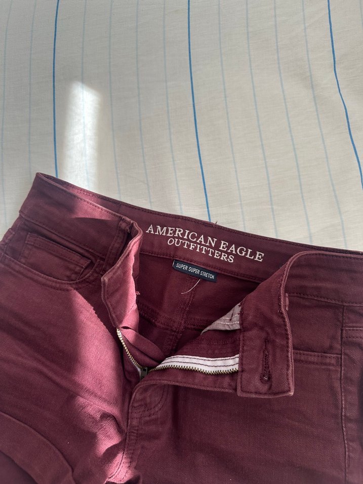 Bordo Mini Şort - Görsel 2