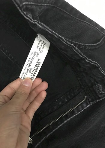 m Beden siyah Renk Siyah Kadın Denim Mon jean