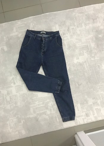 Navy Loose Fit Erkek Kot Pantolon