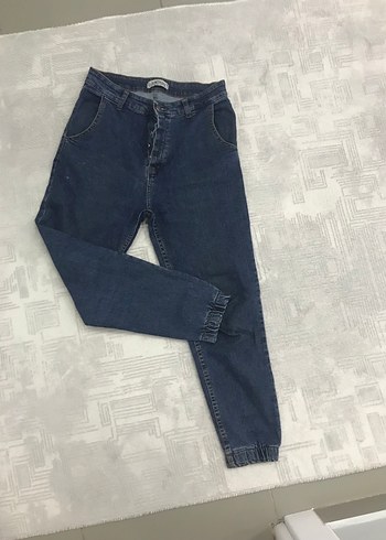 Diğer Navy Loose Fit Erkek Kot Pantolon