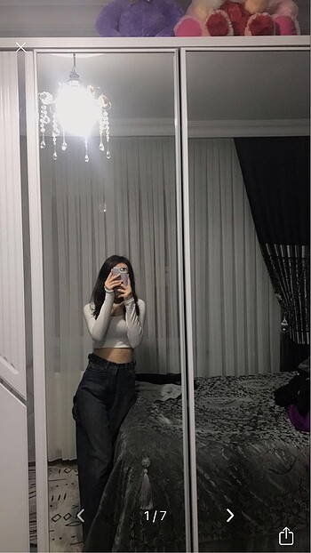 m Beden lacivert Renk Denim marka baggy pantolon
