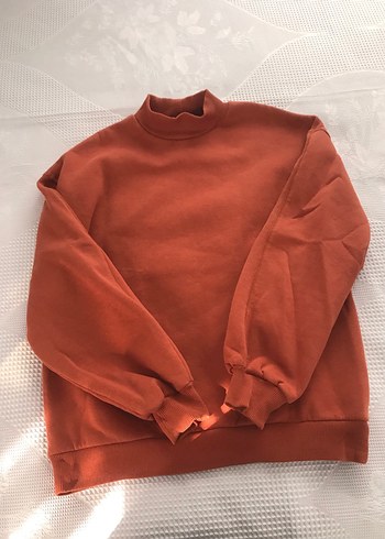 Kadın Kiremit rengi Uzun Kollu Sweatshirt