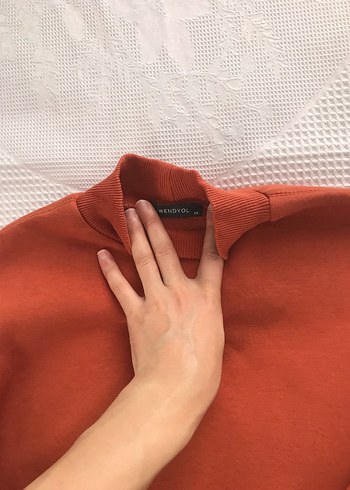 Trendyol & Milla Kadın Kiremit rengi Uzun Kollu Sweatshirt