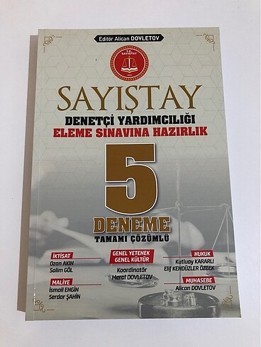 Sayıştay Deneme Çözümlü