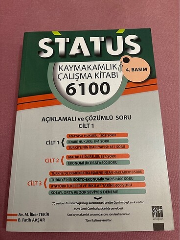 Status kaymakamlık cilt 1